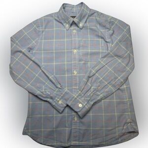 Eland (Pedal) Blue Gingham with Red & Yellow Button down size 10